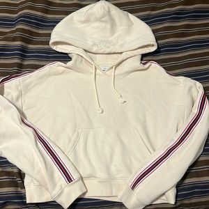 TNA cream cropped hoodie